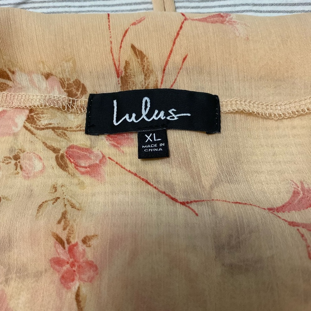 Lulu’s Floral  Midi Dress NWT XL - Picture 7 of 11